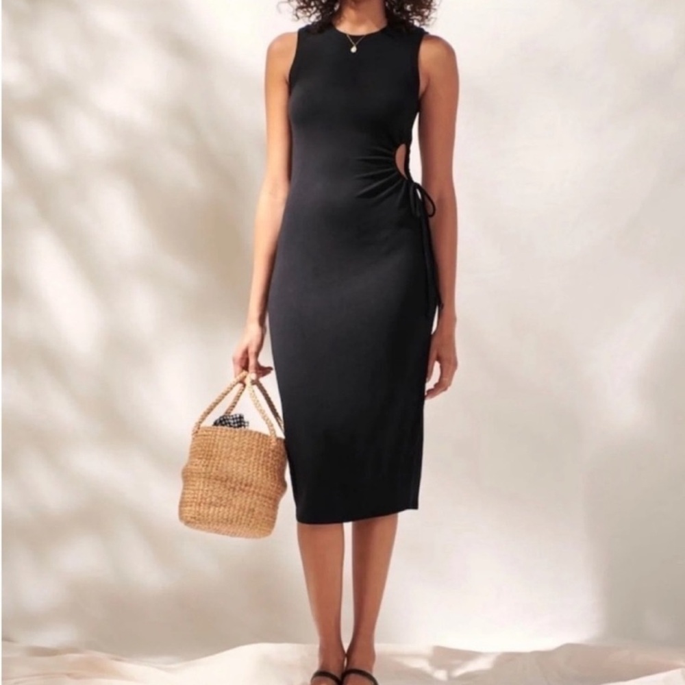 Abercrombie ribbed cut out dress